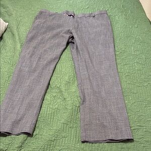 Tommy Hilfiger Men's Black and White Patterned Dress Pants